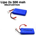BBR Lipo Battery 2s 7.4v 500mah 25C 